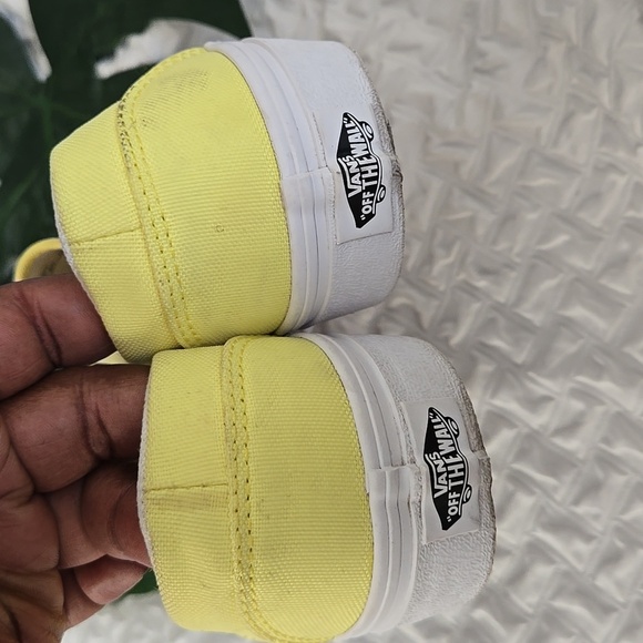 Vans Bright Yellow Slip-On Sneakers Casual Shoes - Picture 2 of 9